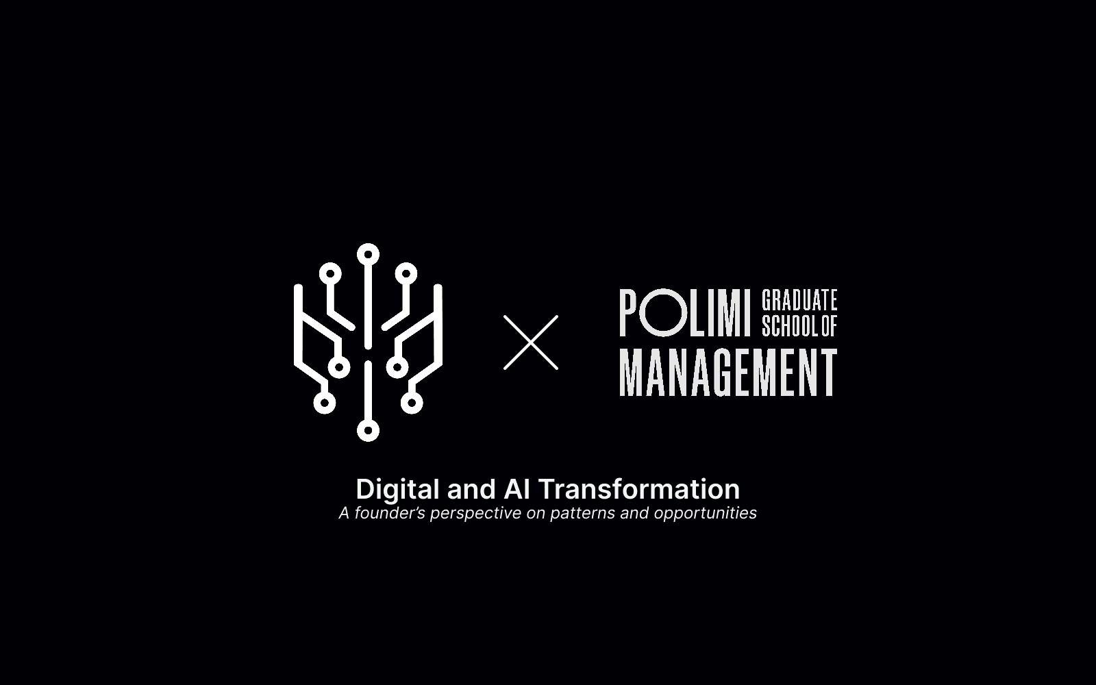 DeepTree at POLIMI Graduate School of Management: a guest lecture on Digital and AI Transformation
