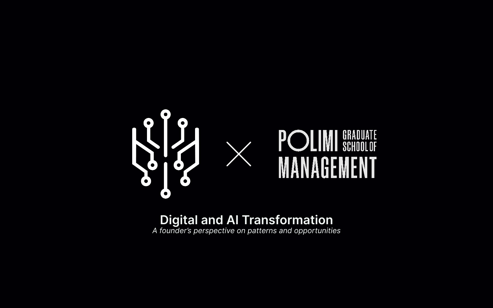 DeepTree at POLIMI Graduate School of Management: a guest lecture on Digital and AI Transformation